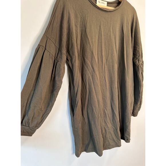 Boutique Hunter Green Oversized Dress with Pockets - Picture 2 of 4